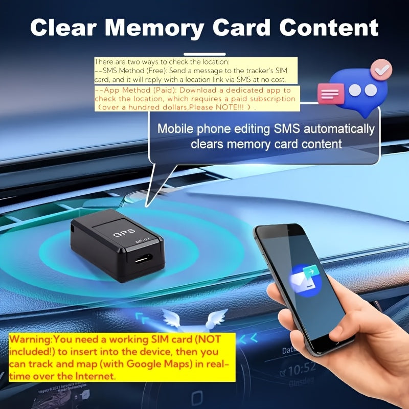 Mini GPS Tracker – Real-Time, Magnetic & Mobile-Controlled