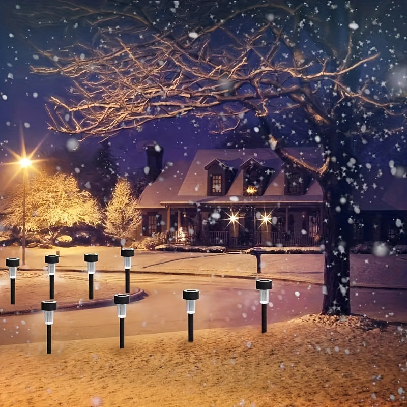 10 Solar Path Lights – Easy Install, Solar-Powered Glow