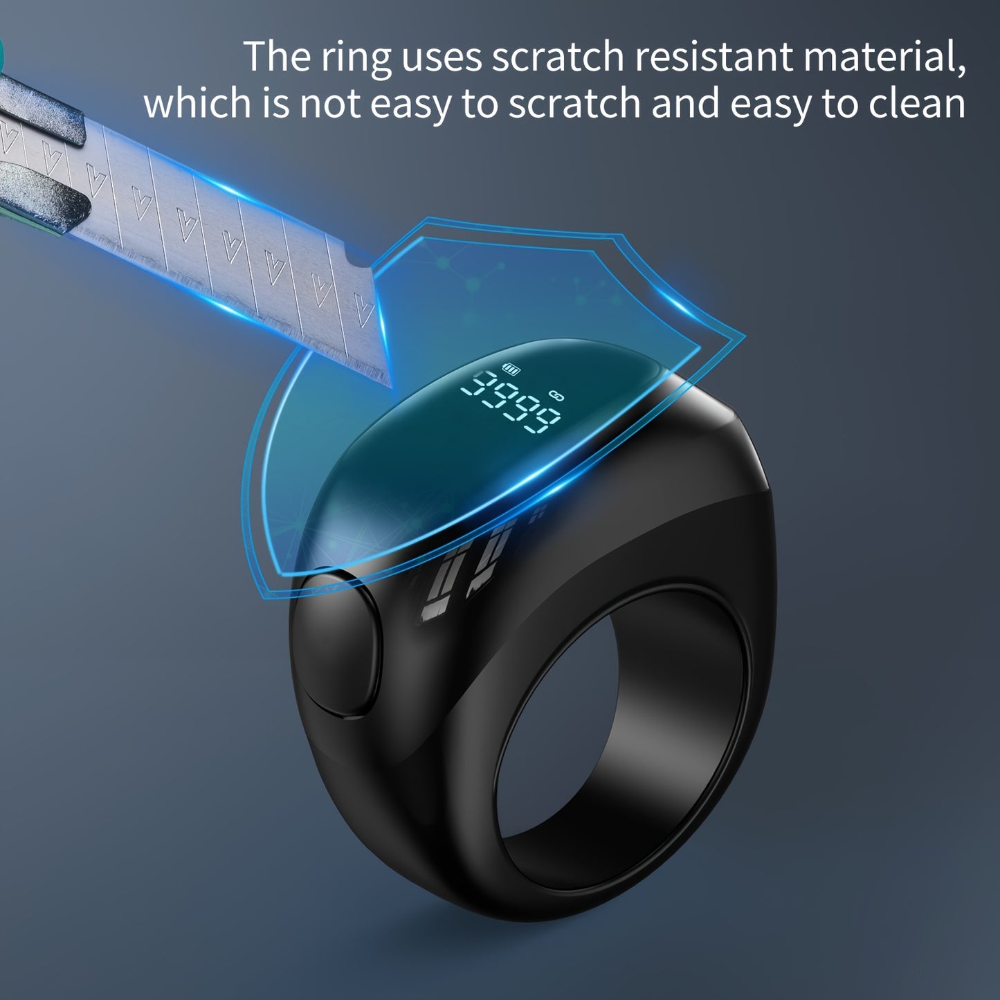 Zikr Smart Ring – Prayer Reminder, Counter & Qibla Guide