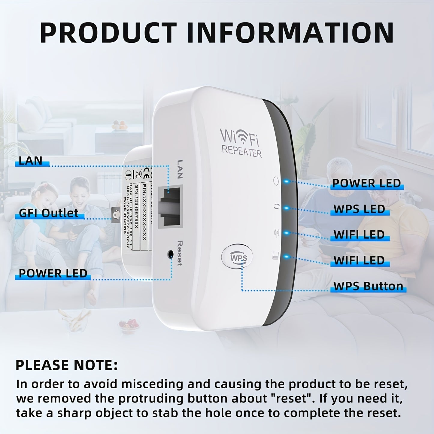 WiFi Extender – Long Range, Plug & Play Boost