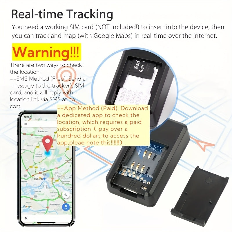 Mini GPS Tracker – Real-Time, Magnetic & Mobile-Controlled