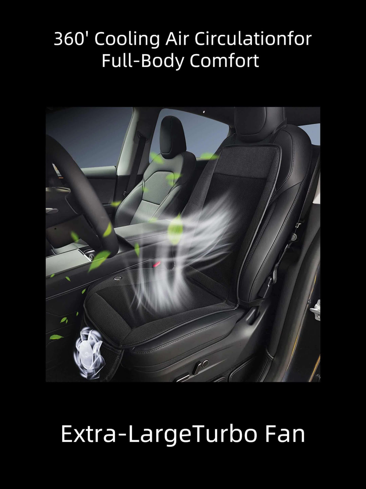 Car Seat Cooling Fan Cushion – Stay Cool, Drive Fresh