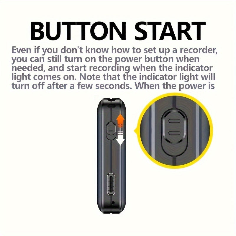 Voice Recorder – 50H Battery, 32GB Memory, Smart & Compact