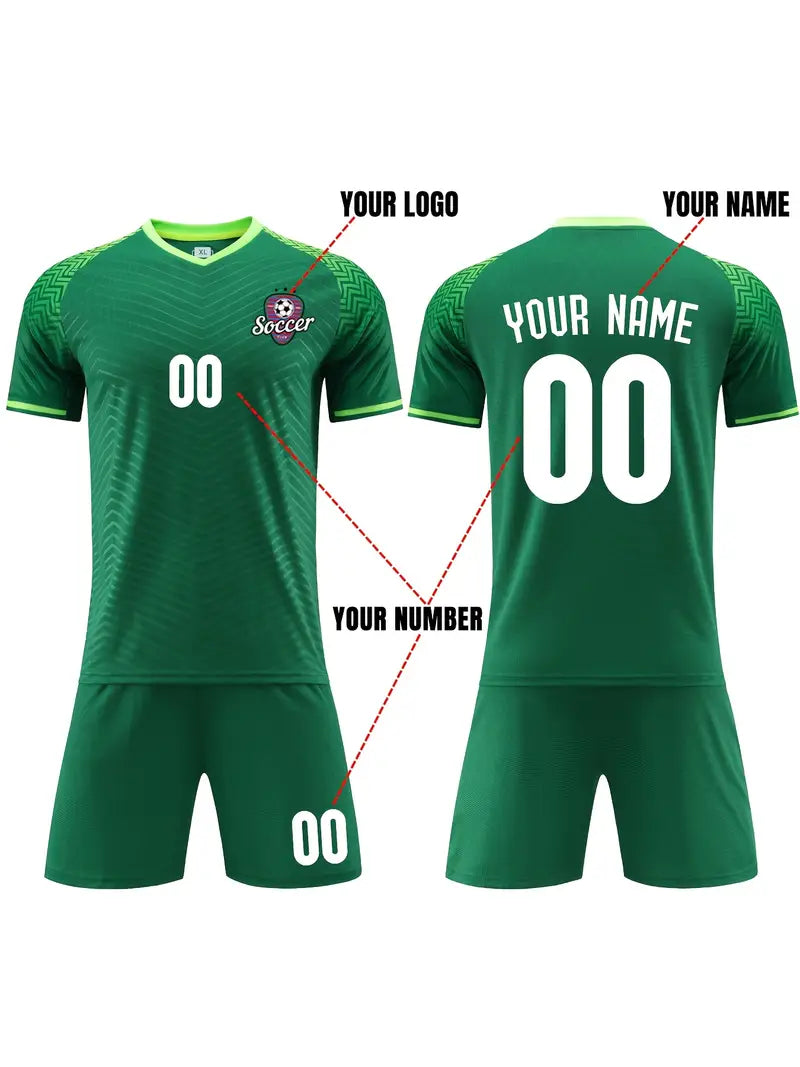 Customizable Youth Soccer Jersey Kit