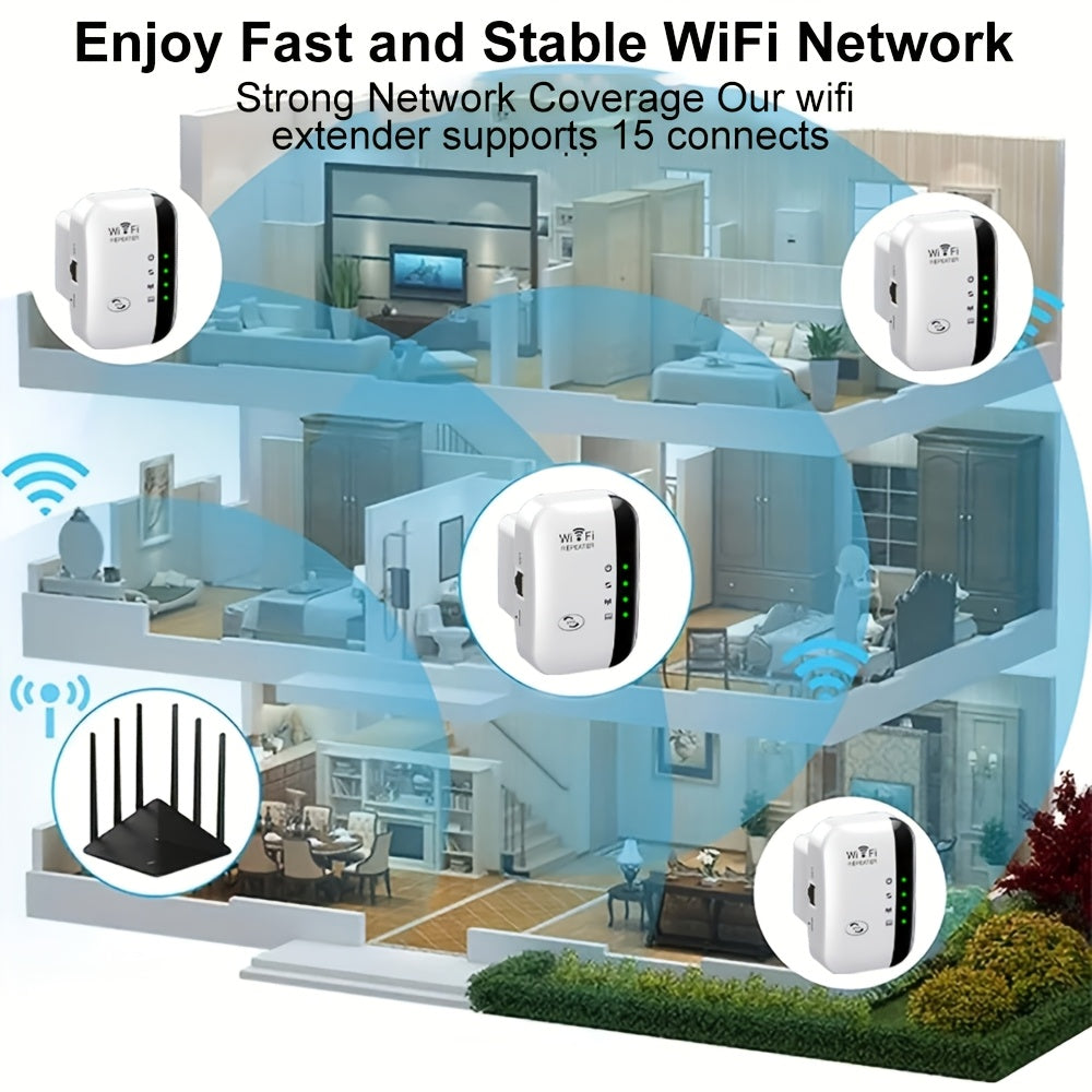 WiFi Extender – Long Range, Plug & Play Boost