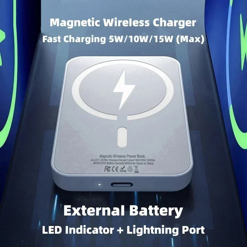 Magnetic Wireless Power Bank – 50000mAh Fast Charge