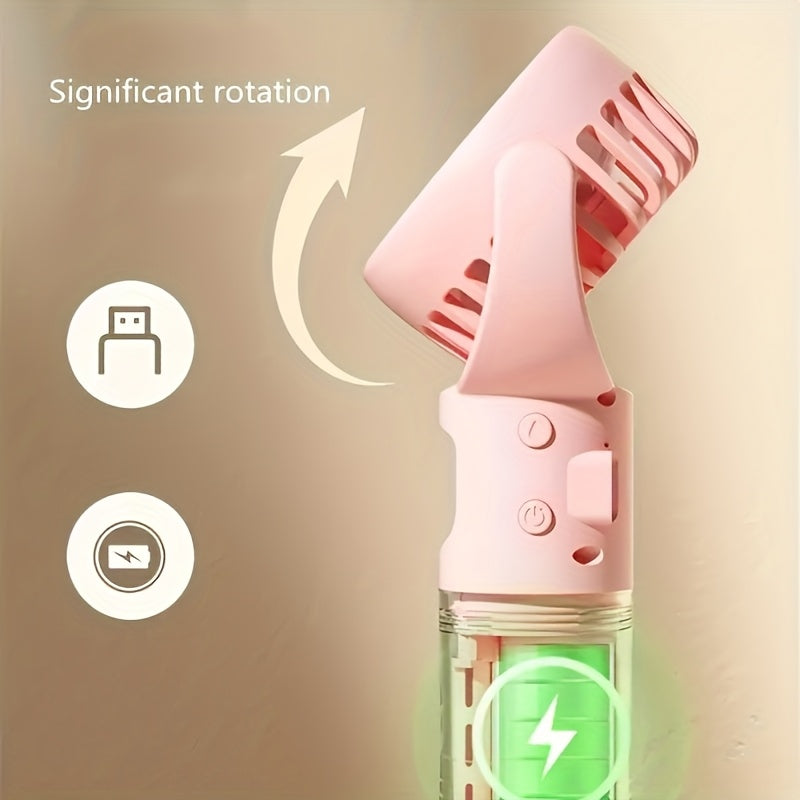 Portable Handheld Spray Fan with Humidifier