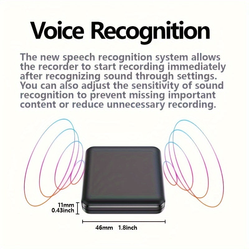 Voice Recorder – 50H Battery, 32GB Memory, Smart & Compact