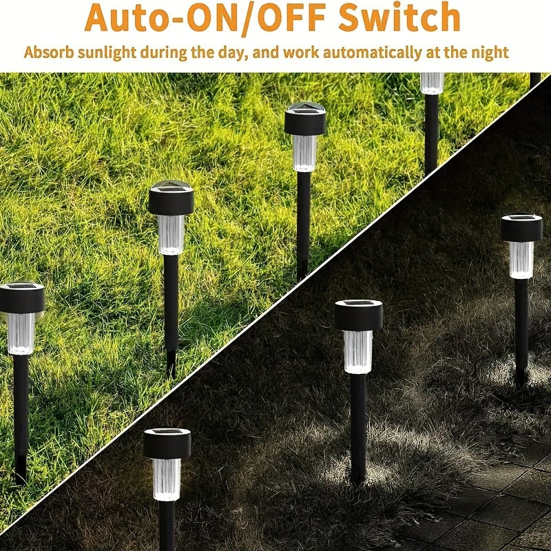 10 Solar Path Lights – Easy Install, Solar-Powered Glow