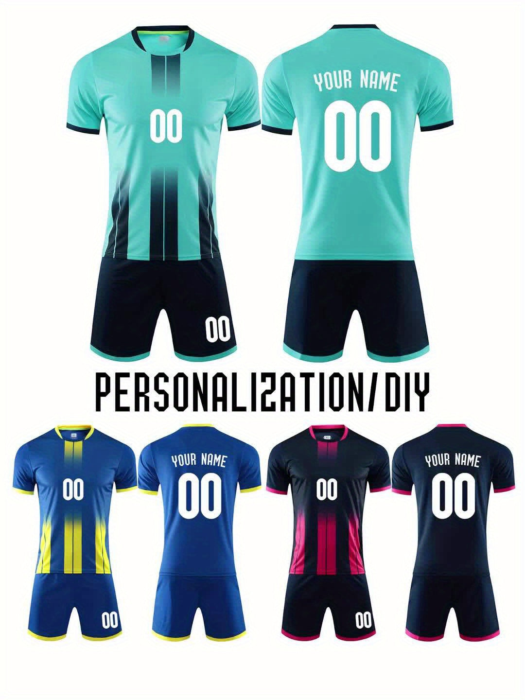 Customizable Youth Soccer Jersey Kit