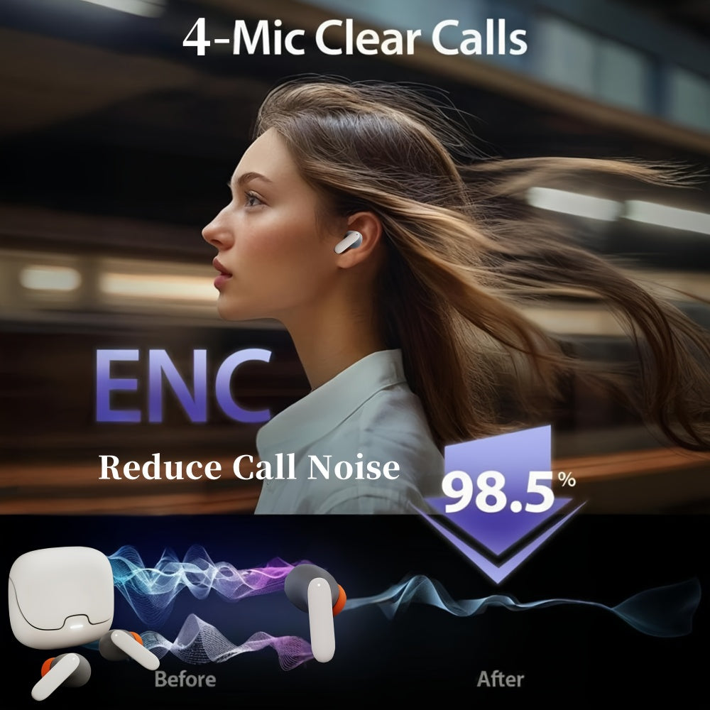 AI Translation Bluetooth Earbuds – Real-Time Voice, Music & More