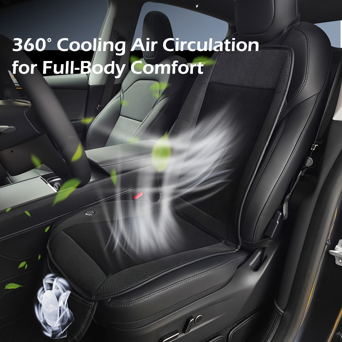 Car Seat Cooling Fan Cushion – Stay Cool, Drive Fresh