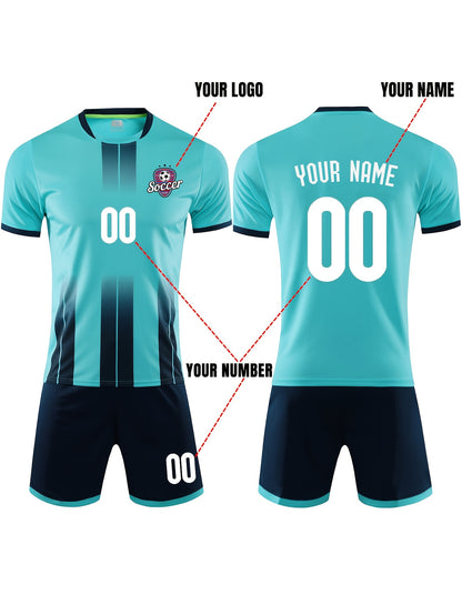 Customizable Youth Soccer Jersey Kit
