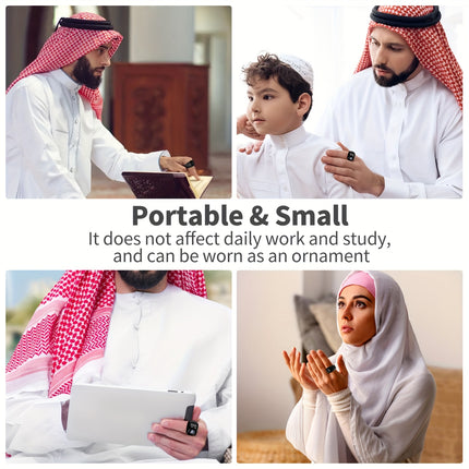 Zikr Smart Ring – Prayer Reminder, Counter & Qibla Guide