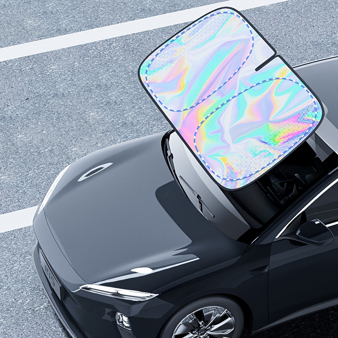 Titanium Laser Car Sunshade – UV Block & Heat Shield
