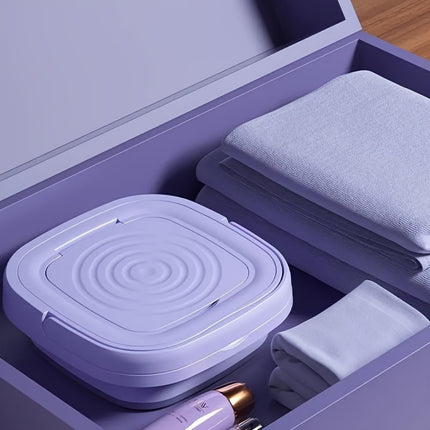 غسالة ملابس صغيرة قابلة للطي - اغسل في أي مكان وفي أي وقت