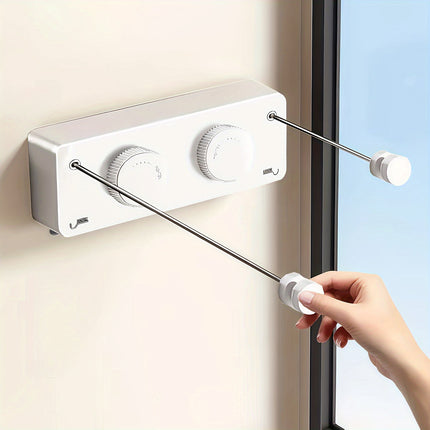 Retractable Clothesline – Double Line, Space-Saving