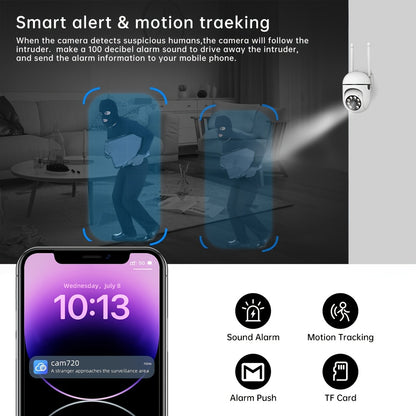 Smart Wi-Fi Camera with Full-Color Night Vision