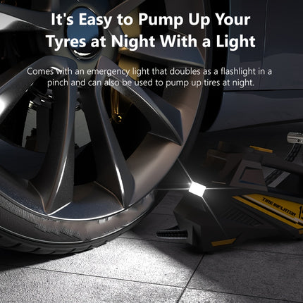 منفاخ إطارات رقمي من CaRSun - طاقة محمولة وضغط دقيق