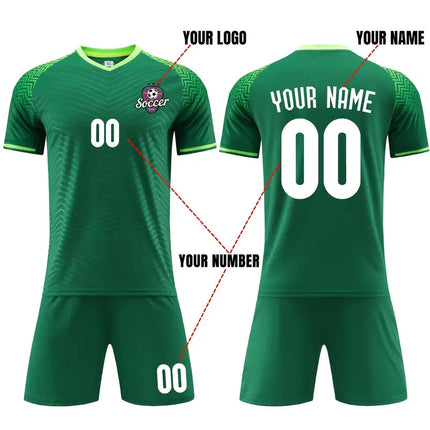 Customizable Youth Soccer Jersey Kit