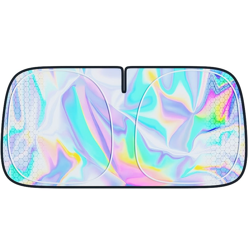 Titanium Laser Car Sunshade – UV Block & Heat Shield