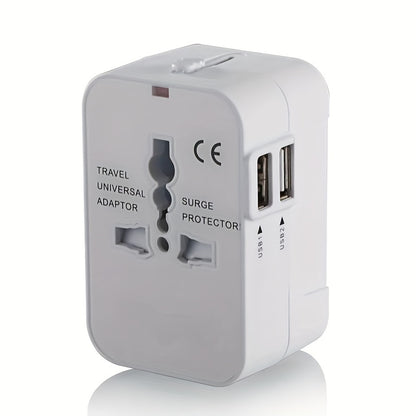 Universal Travel Charger – Dual USB & All-in-One Adapter
