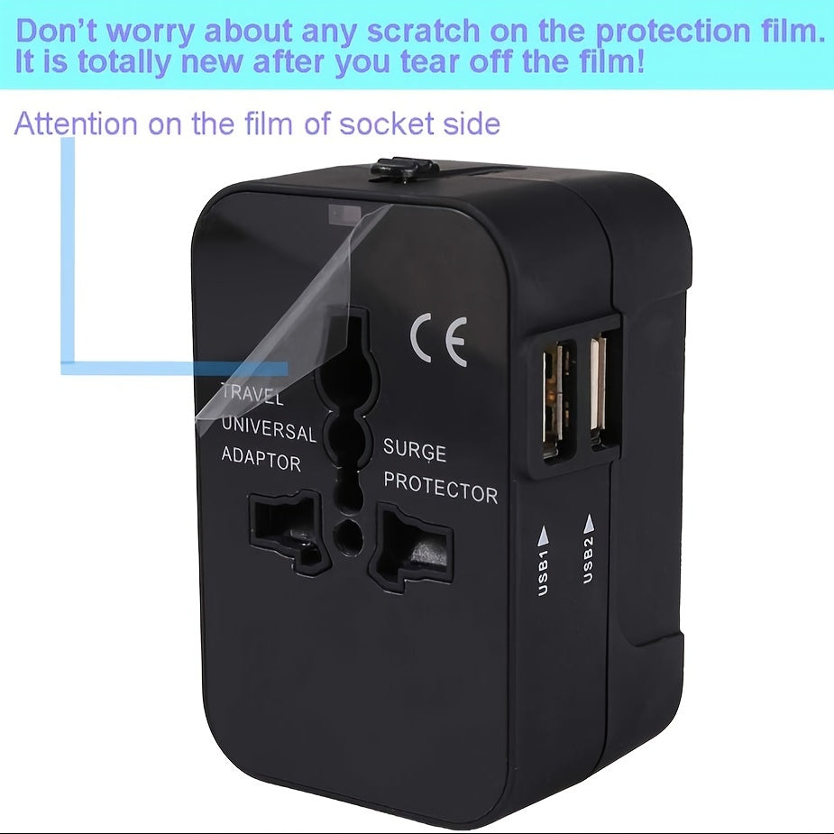 Universal Travel Charger – Dual USB & All-in-One Adapter