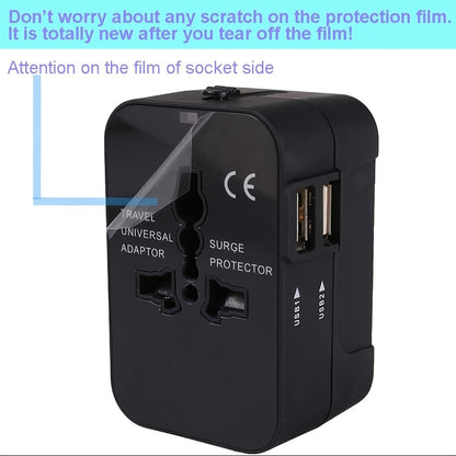 Universal Travel Charger – Dual USB & All-in-One Adapter