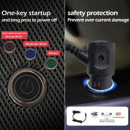 وسادة مروحة تبريد مقعد السيارة - حافظ على البرودة، وقُد بشعورٍ من الانتعاش