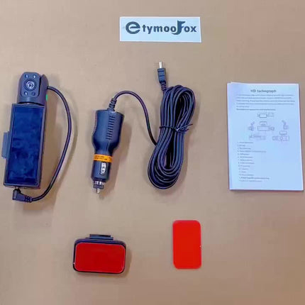 كاميرا لوحة القيادة ذات العدسة المزدوجة مع الرؤية الليلية