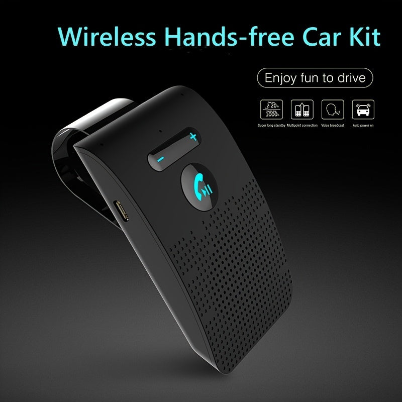 Wireless Car Speakerphone – Hands-Free Calls & Music on the Go
