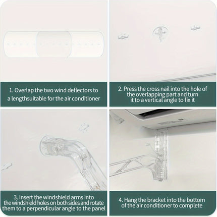 عاكس مكيف الهواء - راحة قابلة للتعديل، على مدار العام
