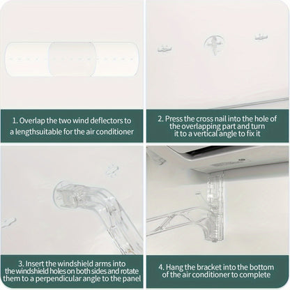 Air Conditioner Deflector – Adjustable Comfort, All Year Round