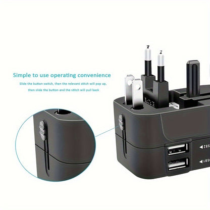 Universal Travel Charger – Dual USB & All-in-One Adapter