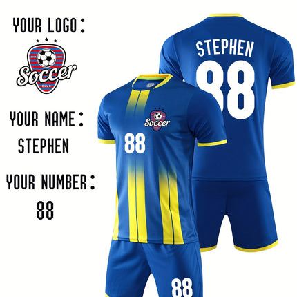 Customizable Youth Soccer Jersey Kit