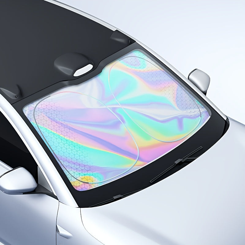 Titanium Laser Car Sunshade – UV Block & Heat Shield