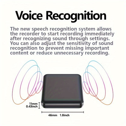 Voice Recorder – 50H Battery, 32GB Memory, Smart & Compact