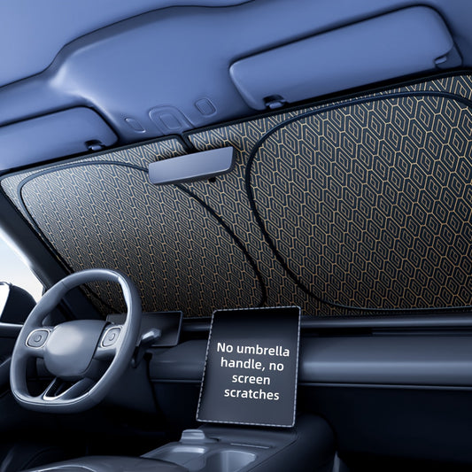 Titanium Laser Car Sunshade – UV Block & Heat Shield