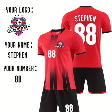 Customizable Youth Soccer Jersey Kit